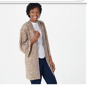 The Muses Closet Sweaterknit 3/4-Sleeve Cardigan